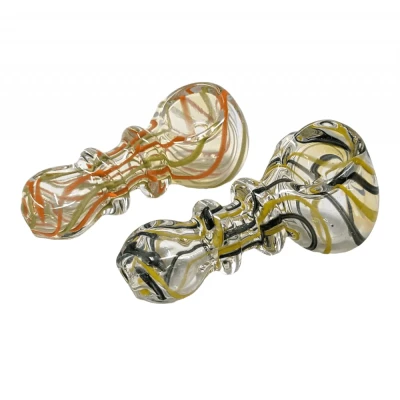2.5" Inside Art Double Rim Hand Pipe