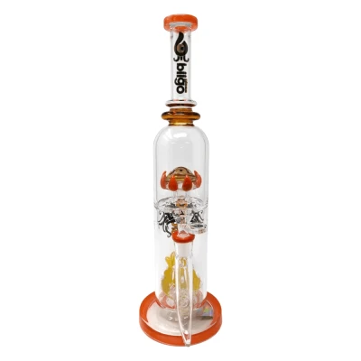 15.5" BIIGO Glass Duo CreepGaze & TentaFun Perc Water Pipe