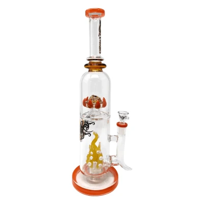 15.5" BIIGO Glass Duo CreepGaze & TentaFun Perc Water Pipe