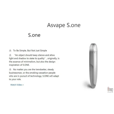 ASVAPE S.ONE POD KIT Battery + 4 Pods