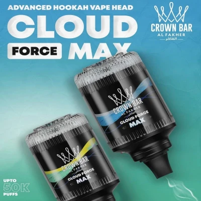 Al Fakher Crown Bar Cloud Force Max 50K Disposable E-Hookah Head 0.5%