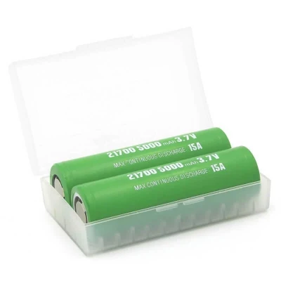 Imren 21700 5000mAh 15A Rechargeable Battery 2ct/Pk