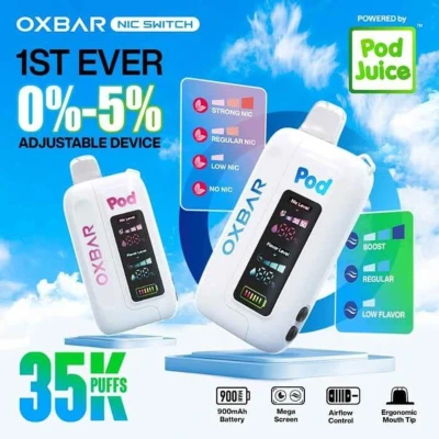 OXBAR  x Pod Juice Nic + Flavor Control 35K Puffs Disposable