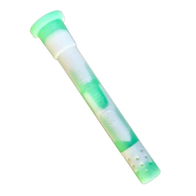 White Rhino Silicone Adjustable Glow In The Dark Downstem