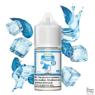 Jewel Mint Sapphire - POD Juice Synthetic Salt 15mL