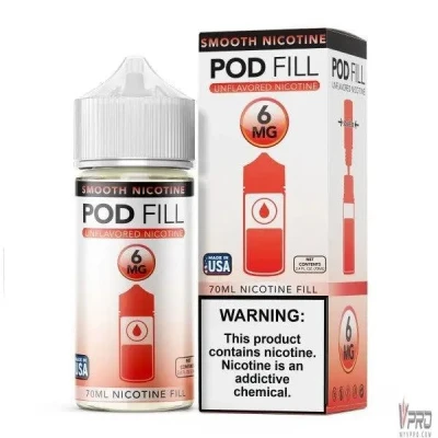 Pod Fill Unflavored Nicotine Base 70mL