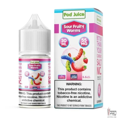 Sour Fruity Worms -  POD Juice Salt 30mL