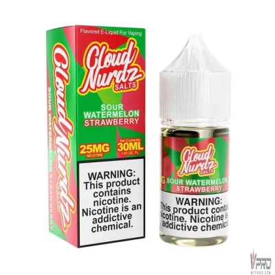 Sour Watermelon Strawberry - Cloud Nurdz Salts 30mL