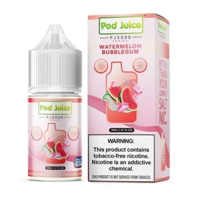 Watermelon Bubblegum - Pod Juice PJ5000 Salt 30mL